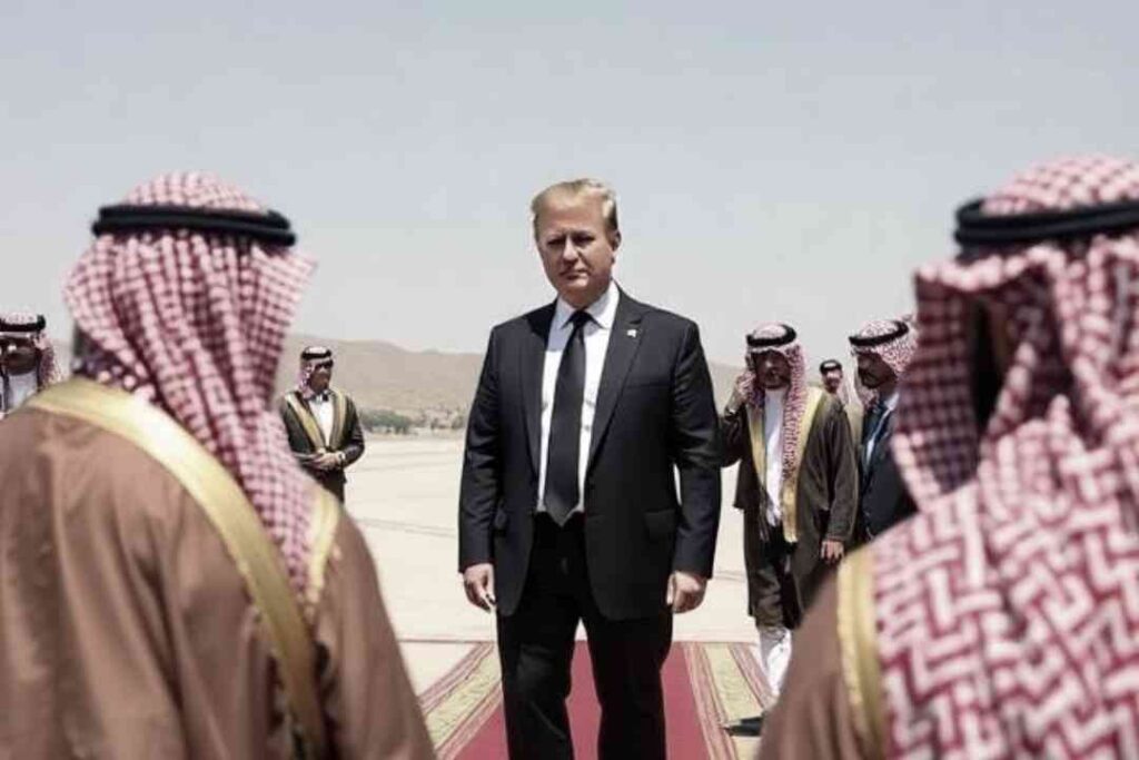 إيلون ماسك خلال زيارة ترامب