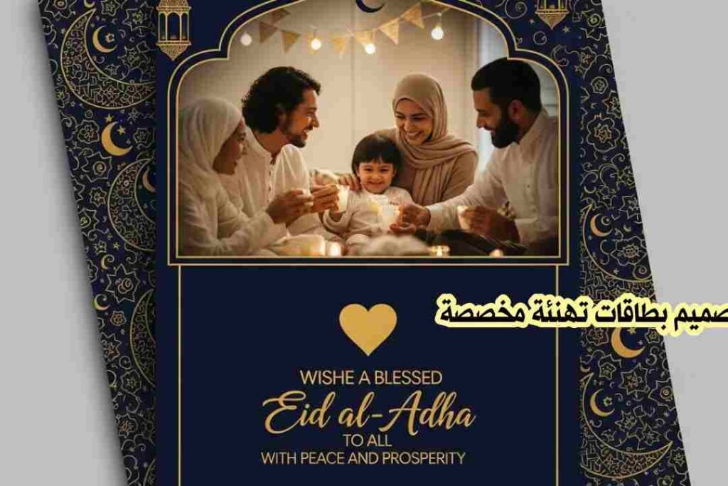تصميم بطاقات تهنئة مخصصة: